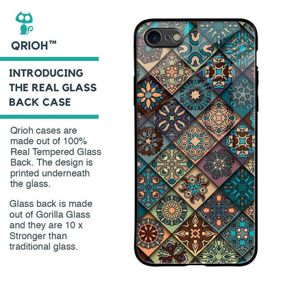 Retro Art Glass Case for iPhone 8