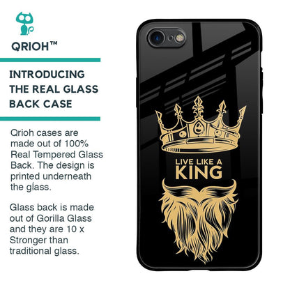 King Life Glass Case For iPhone 8