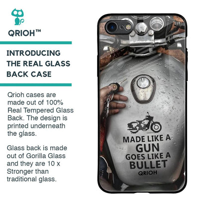 Royal Bike Glass Case for iPhone 8