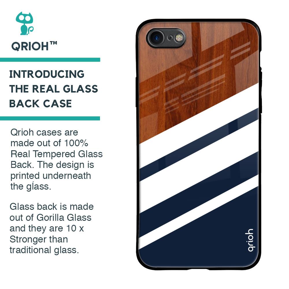 Bold Stripes Glass Case for iPhone 8