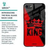 I Am A King Glass Case for iPhone 8