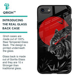 Red Moon Tiger Glass Case for iPhone 8