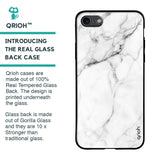 Modern White Marble Glass Case for iPhone 8