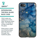 Blue Cool Marble Glass Case for iPhone 8