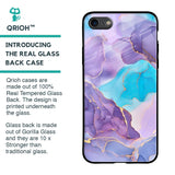Alcohol ink Marble Glass Case for iPhone 8