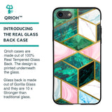 Seamless Green Marble Glass Case for iPhone 8
