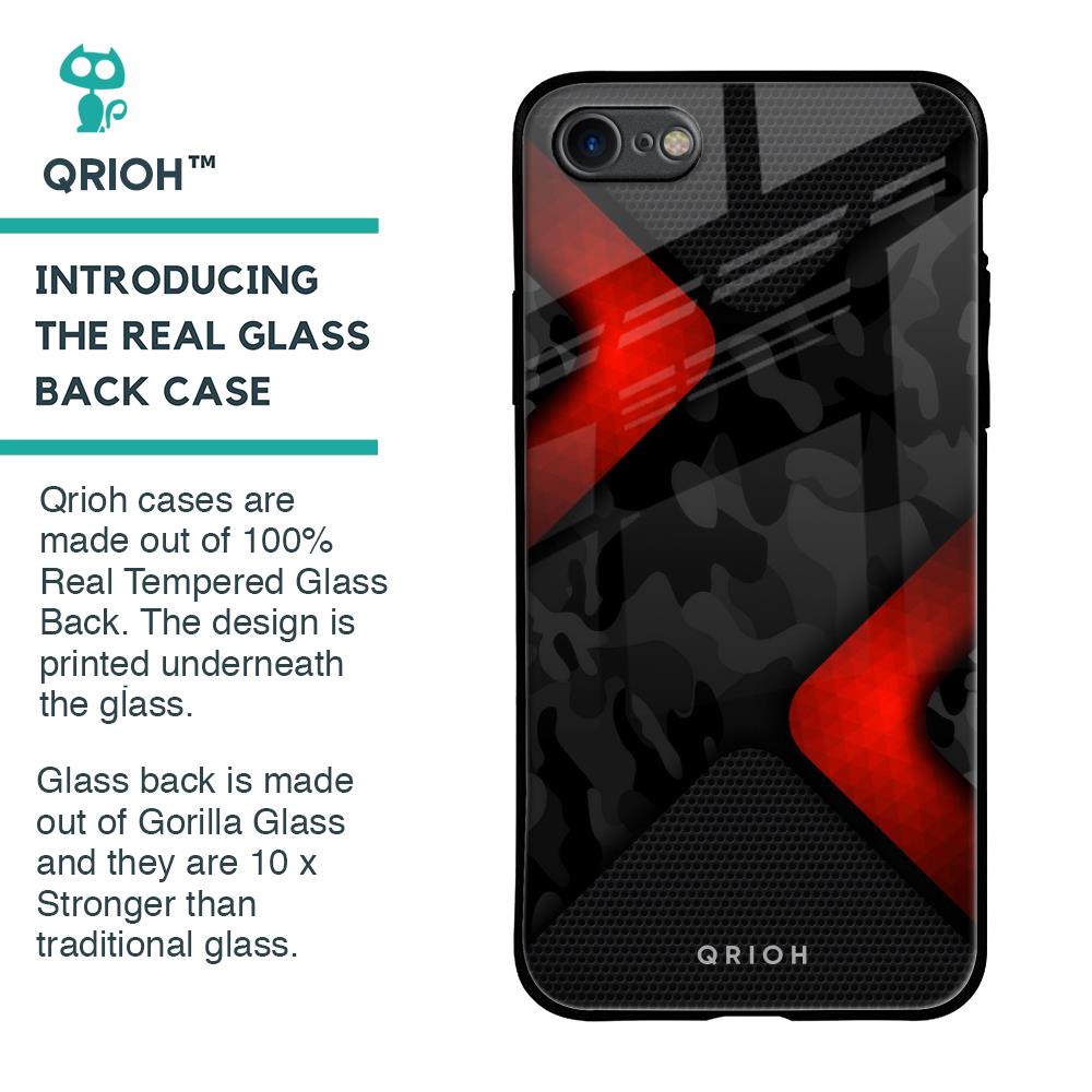 Modern Camo Abstract Glass Case for iPhone 8