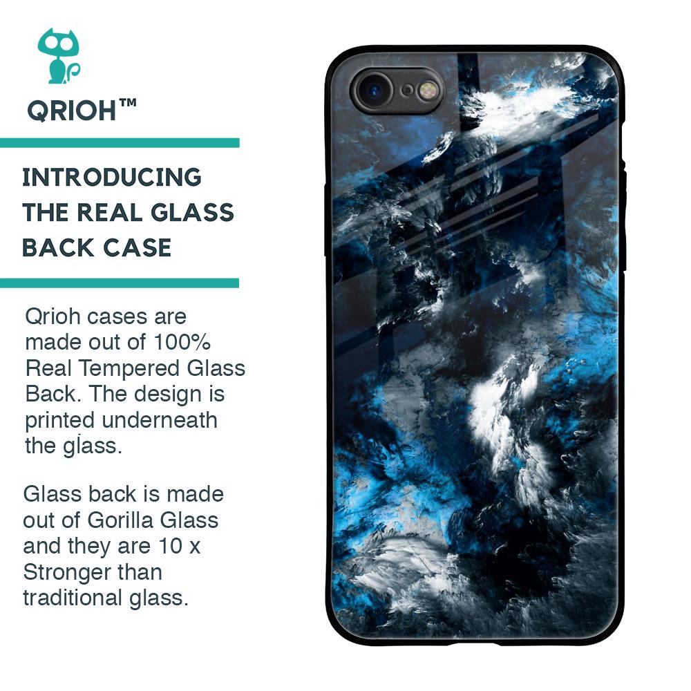 Cloudy Dust Glass Case for iPhone 8