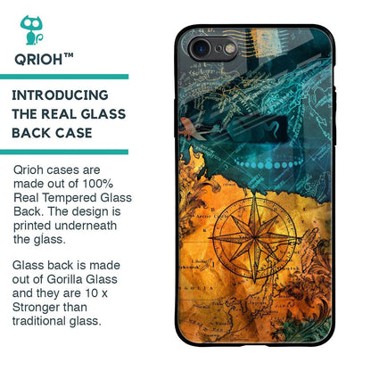 Architecture Map Glass Case for iPhone 8