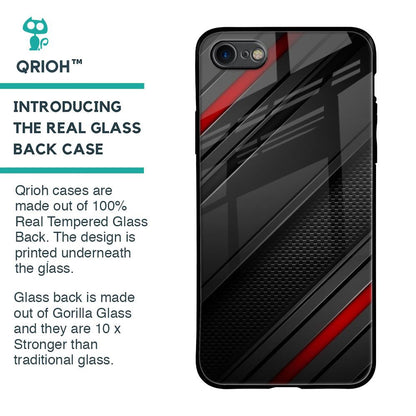 Modern Abstract Glass Case for iPhone 8