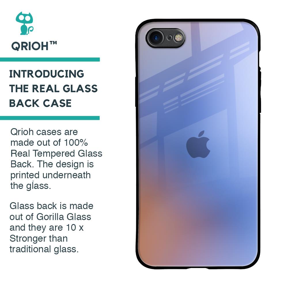 Blue Aura Glass Case for iPhone 8