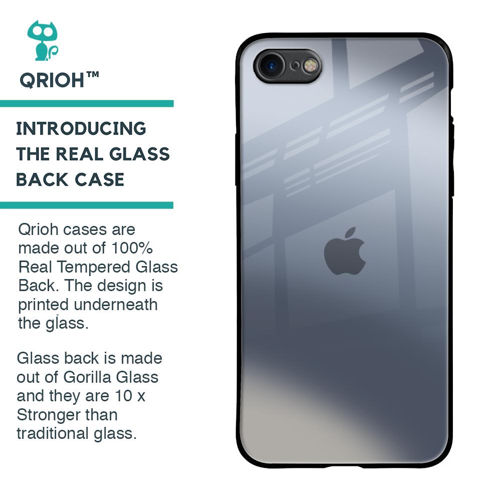 Space Grey Gradient Glass Case for iPhone 8