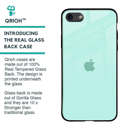 Teal Glass Case for iPhone 8