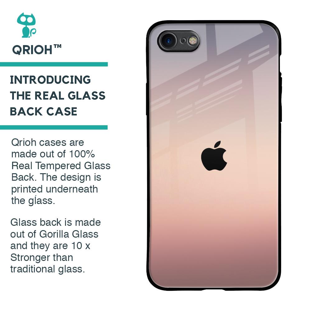 Golden Mauve Glass Case for iPhone 8