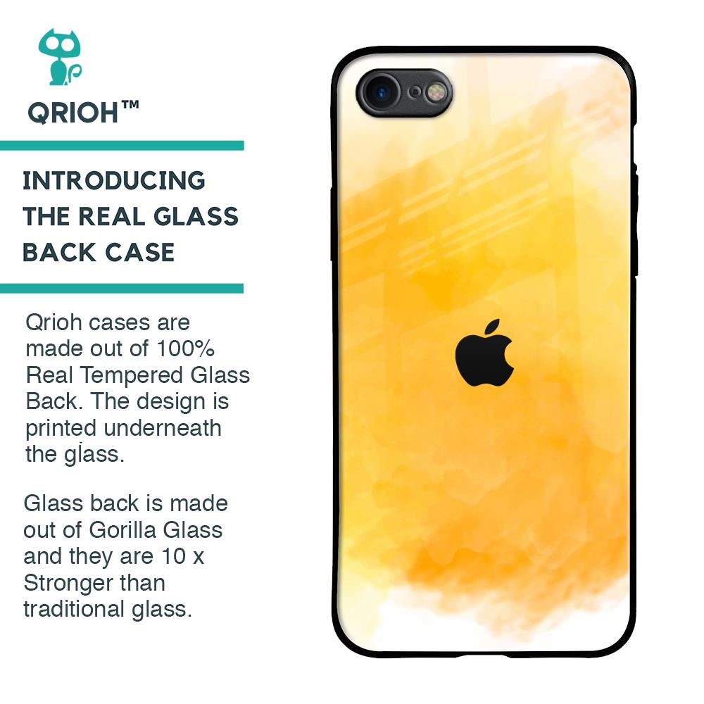 Rustic Orange Glass Case for iPhone 8