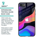 Colorful Fluid Glass Case for iPhone 8