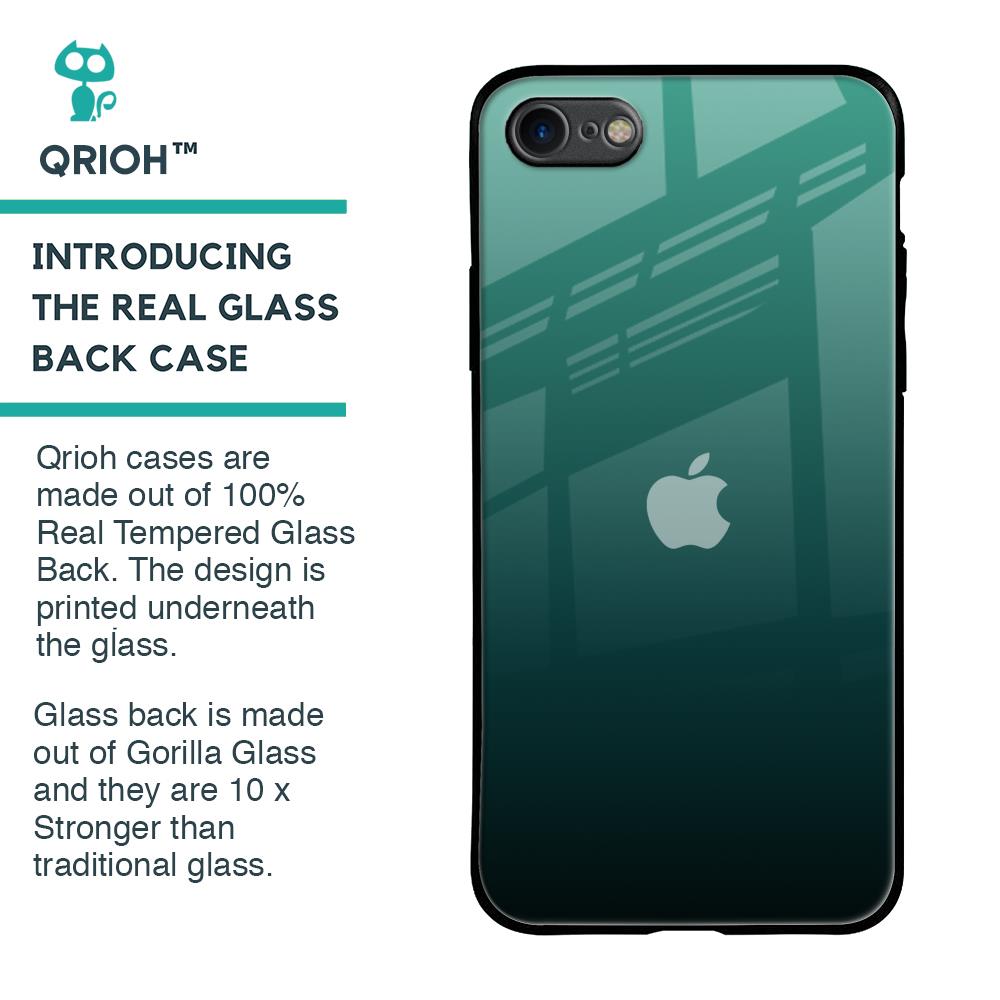 Palm Green Glass Case For iPhone 8