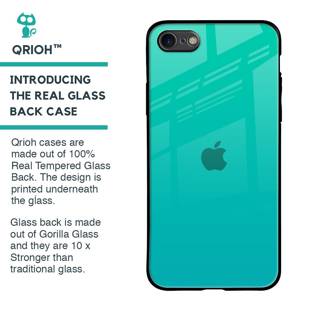 Cuba Blue Glass Case For iPhone 8