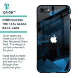 Polygonal Blue Box Glass Case For iPhone 8