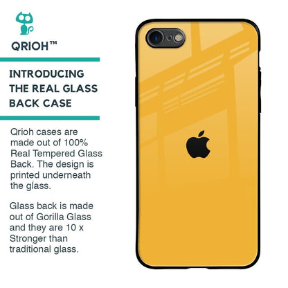 Fluorescent Yellow Glass case for iPhone 8