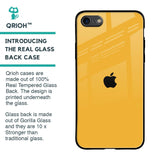 Fluorescent Yellow Glass case for iPhone 8