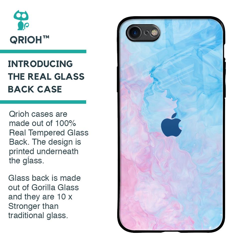 Mixed Watercolor Glass Case for iPhone 8