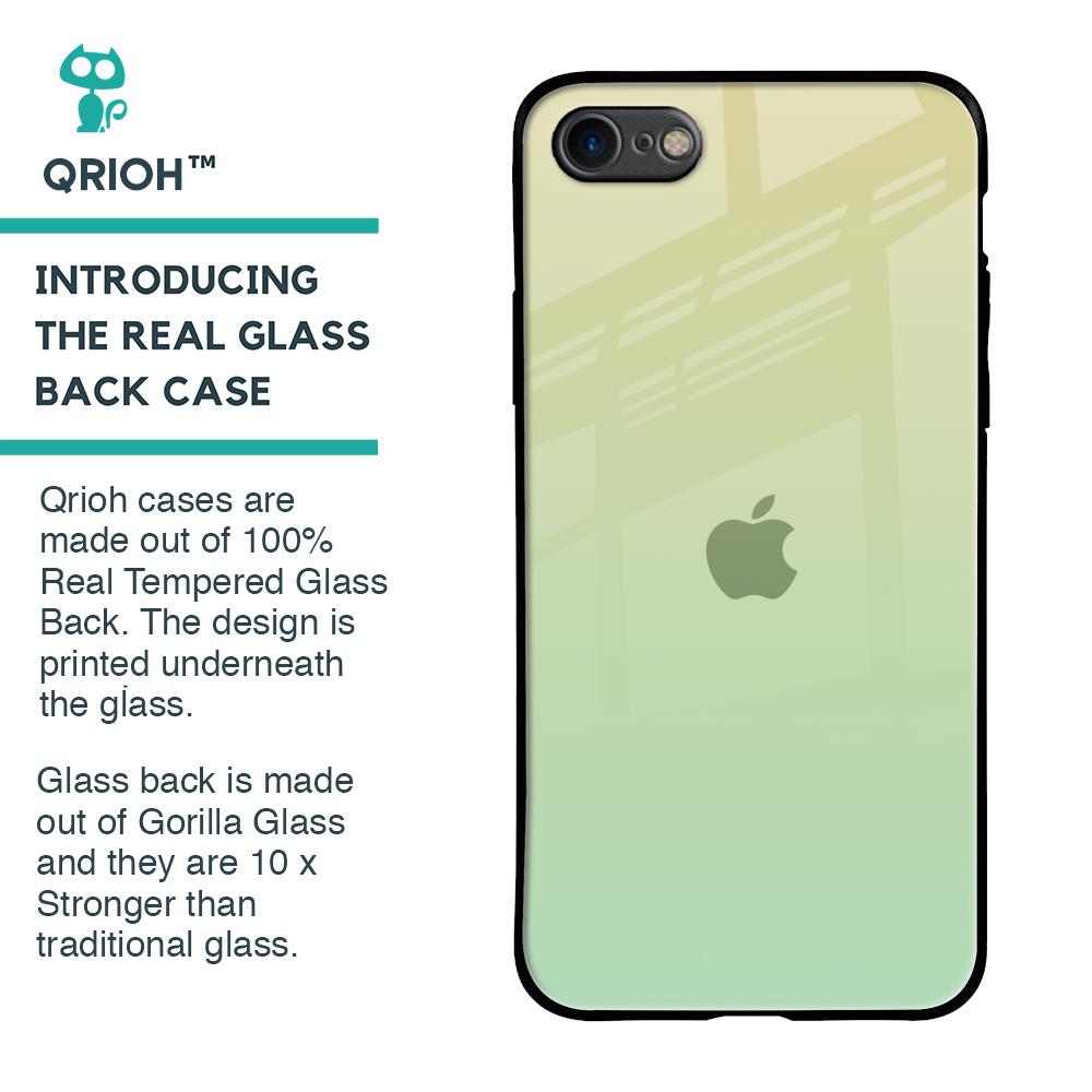 Mint Green Gradient Glass Case for iPhone 8