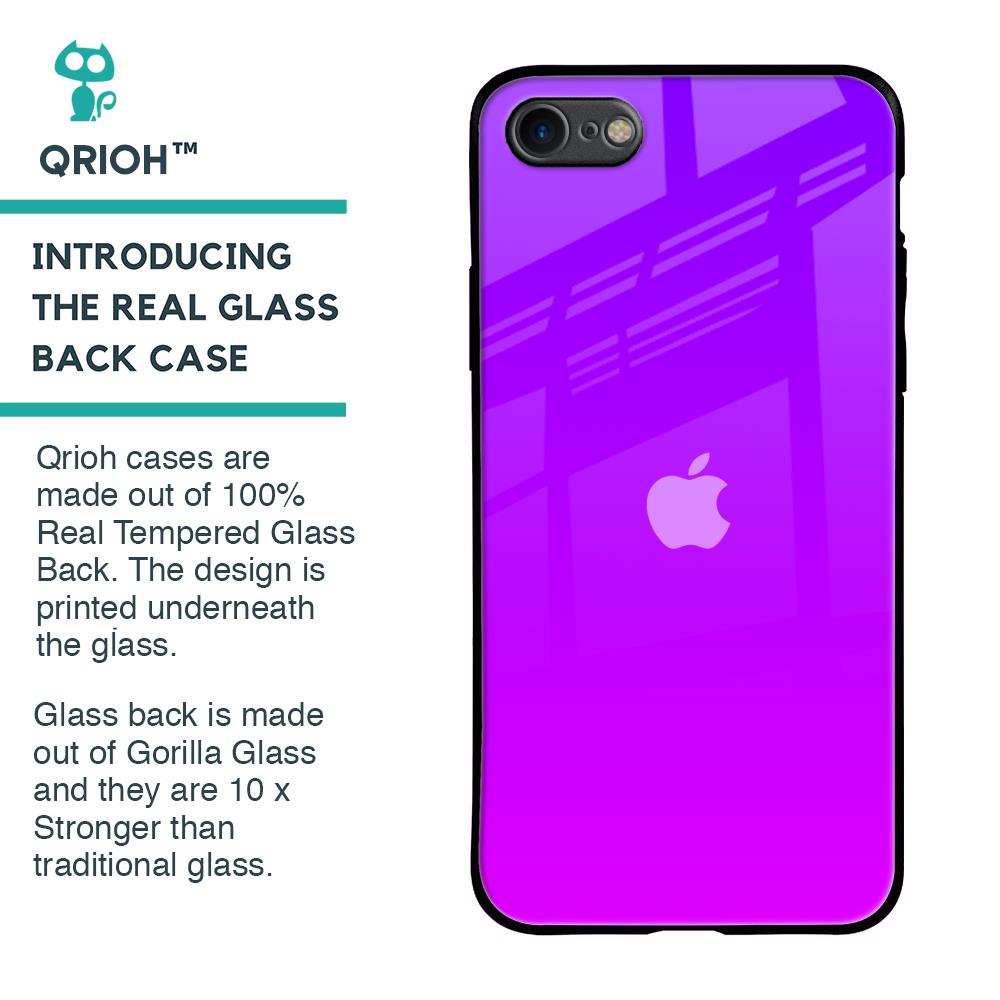 Purple Pink Glass Case for iPhone 8