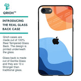 Wavy Color Pattern Glass Case for iPhone 8