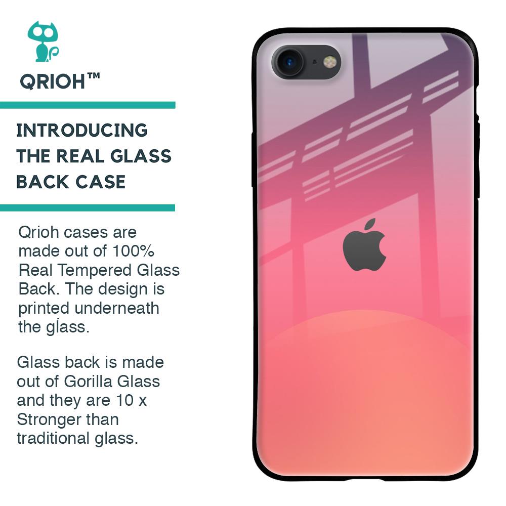 Sunset Orange Glass Case for iPhone 8