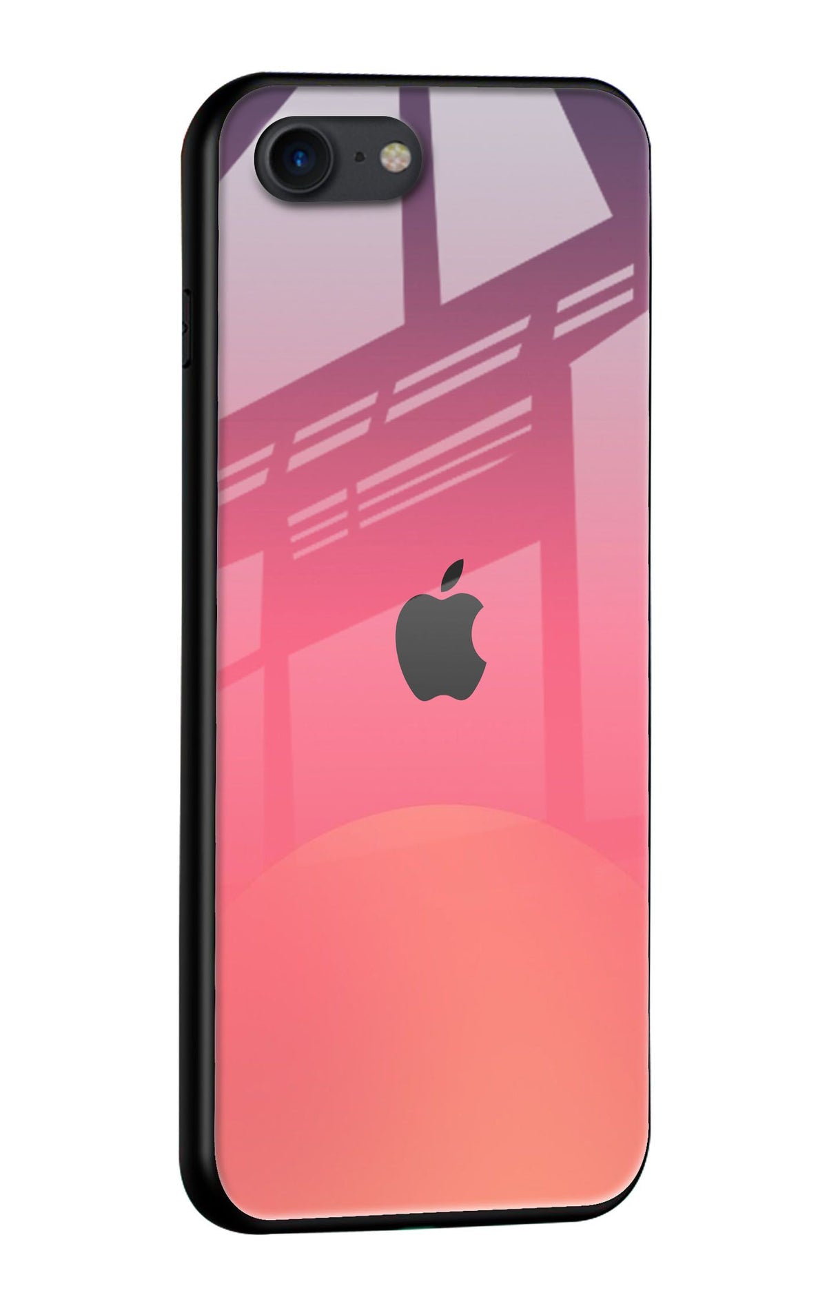 Sunset Orange Glass Case for iPhone 8