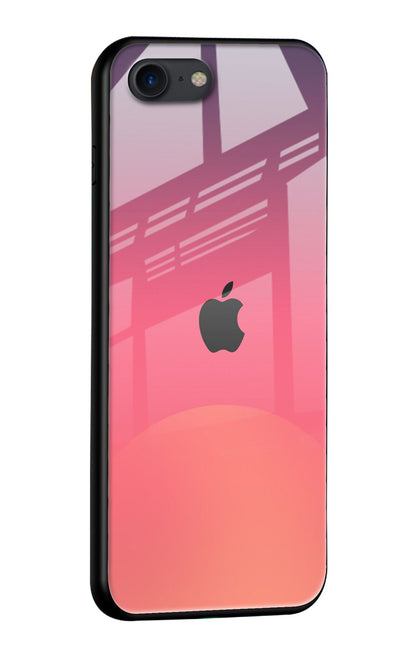 Sunset Orange Glass Case for iPhone 8