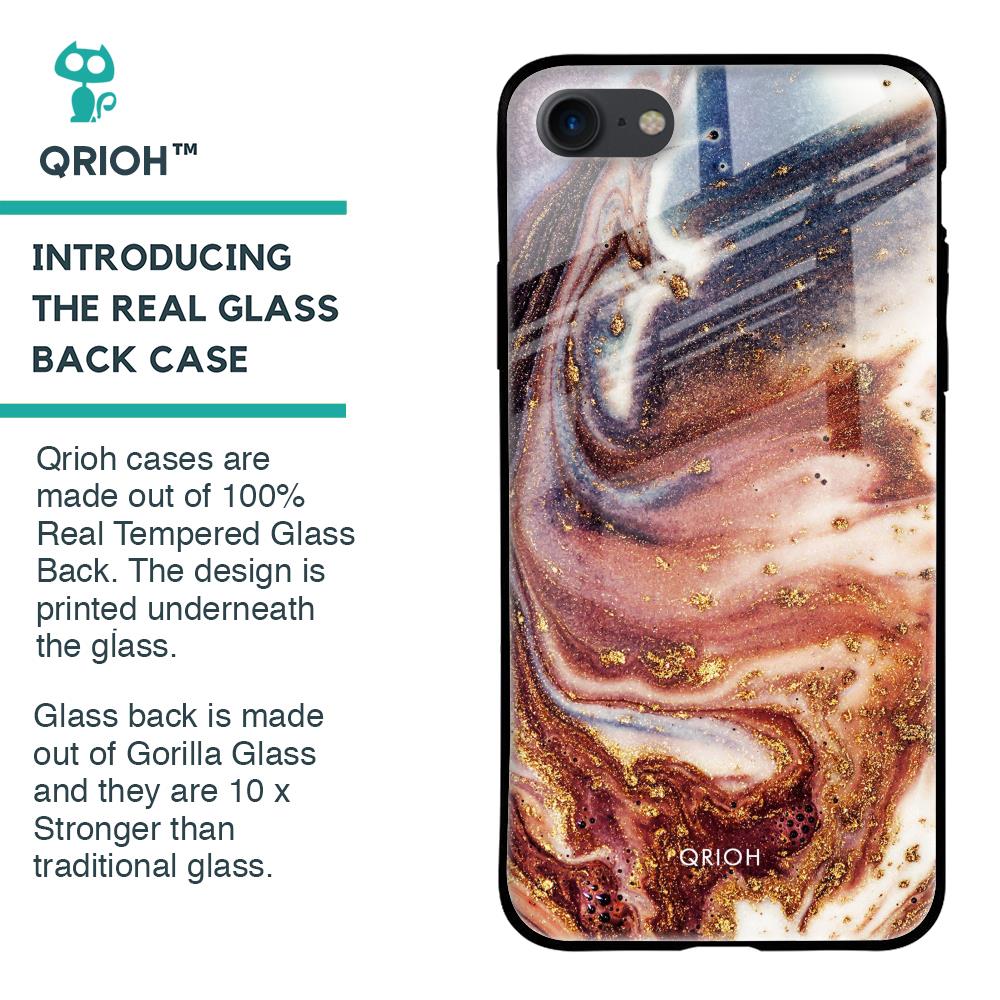 Exceptional Texture Glass Case for iPhone 8