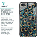 Peacock Feathers Glass case for iPhone 8