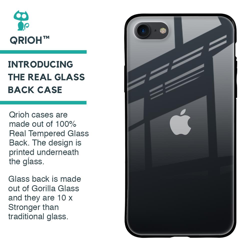 Stone Grey Glass Case For iPhone 8