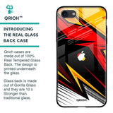 Race Jersey Pattern Glass Case For iPhone 8