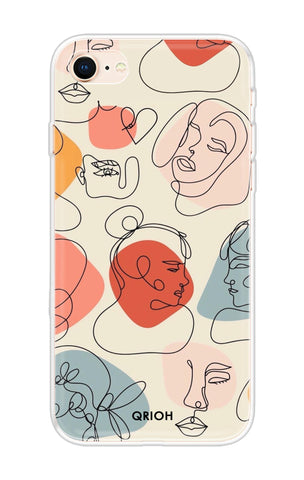 Abstract Faces iPhone 8 Back Cover