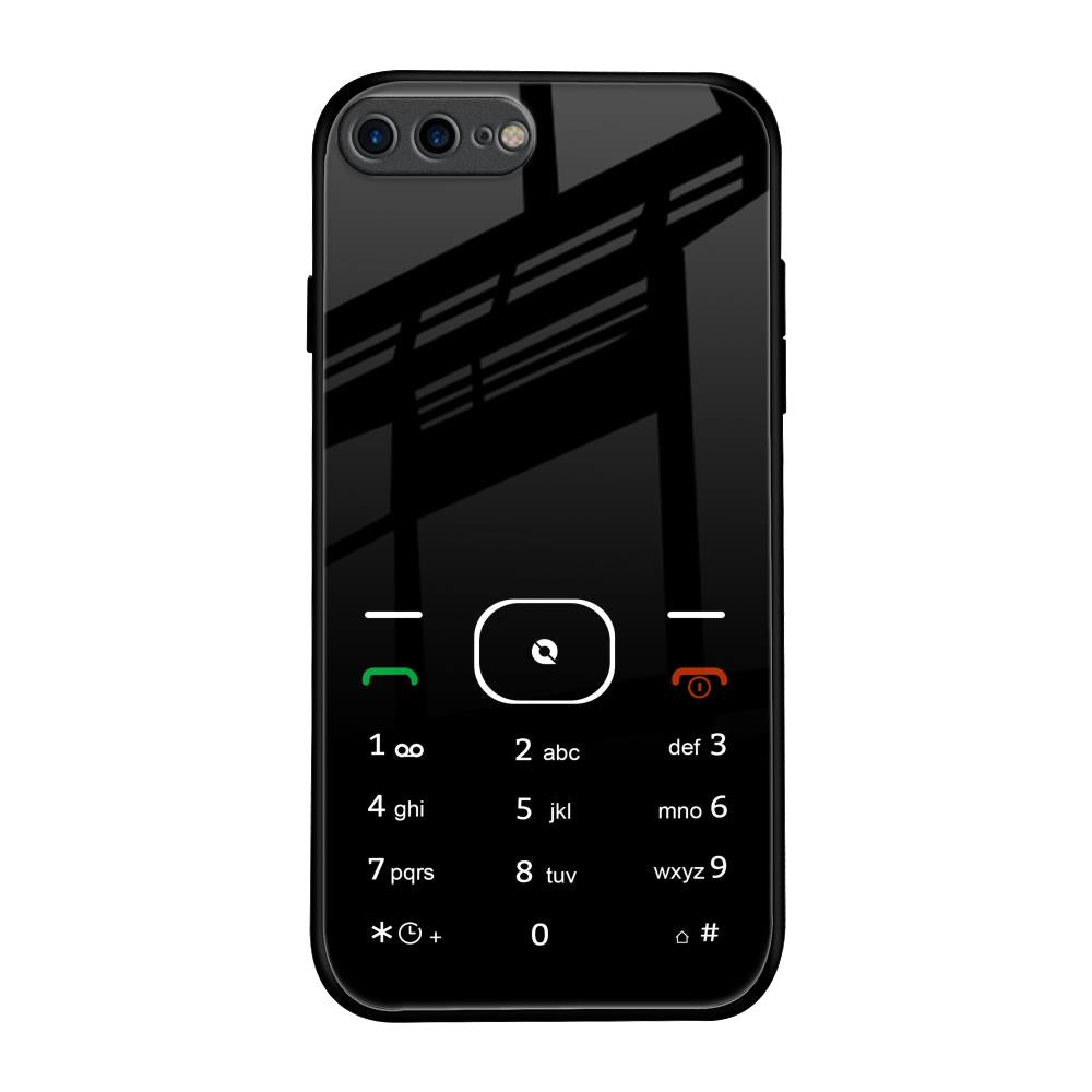 Classic Keypad Pattern iPhone 8 Plus Glass Back Cover Online