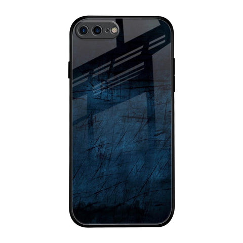 Dark Blue Grunge iPhone 8 Plus Glass Back Cover Online