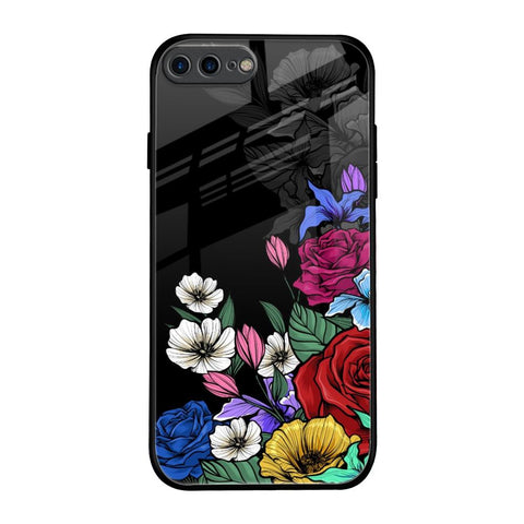 Rose Flower Bunch Art iPhone 8 Plus Glass Back Cover Online