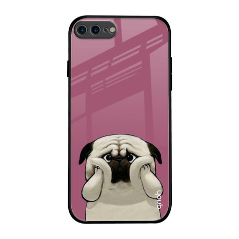 Funny Pug Face iPhone 8 Plus Glass Back Cover Online