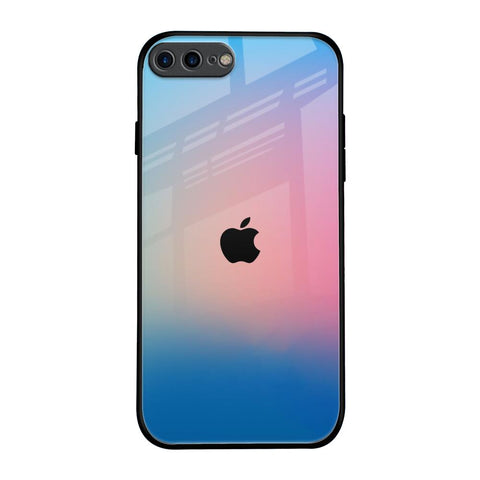 Blue & Pink Ombre iPhone 8 Plus Glass Back Cover Online