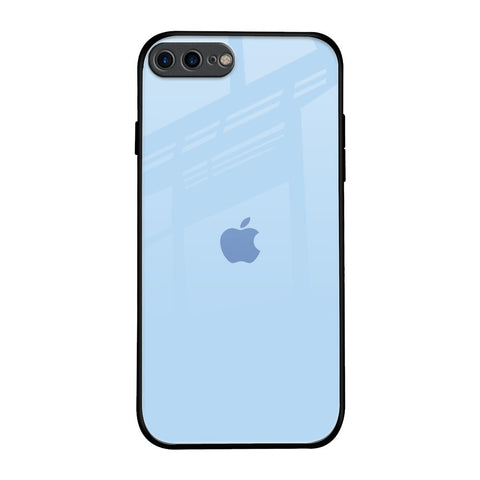 Pastel Sky Blue iPhone 8 Plus Glass Back Cover Online