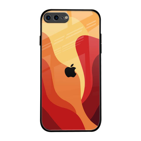 Magma Color Pattern iPhone 8 Plus Glass Back Cover Online