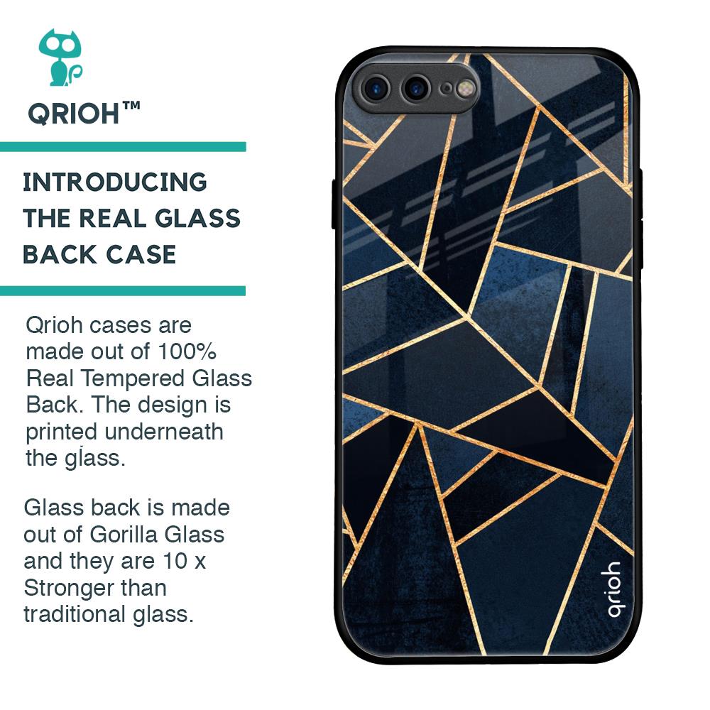 Abstract Tiles Glass Case for iPhone 8 Plus