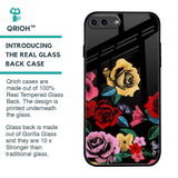 Floral Decorative Glass Case For iPhone 8 Plus