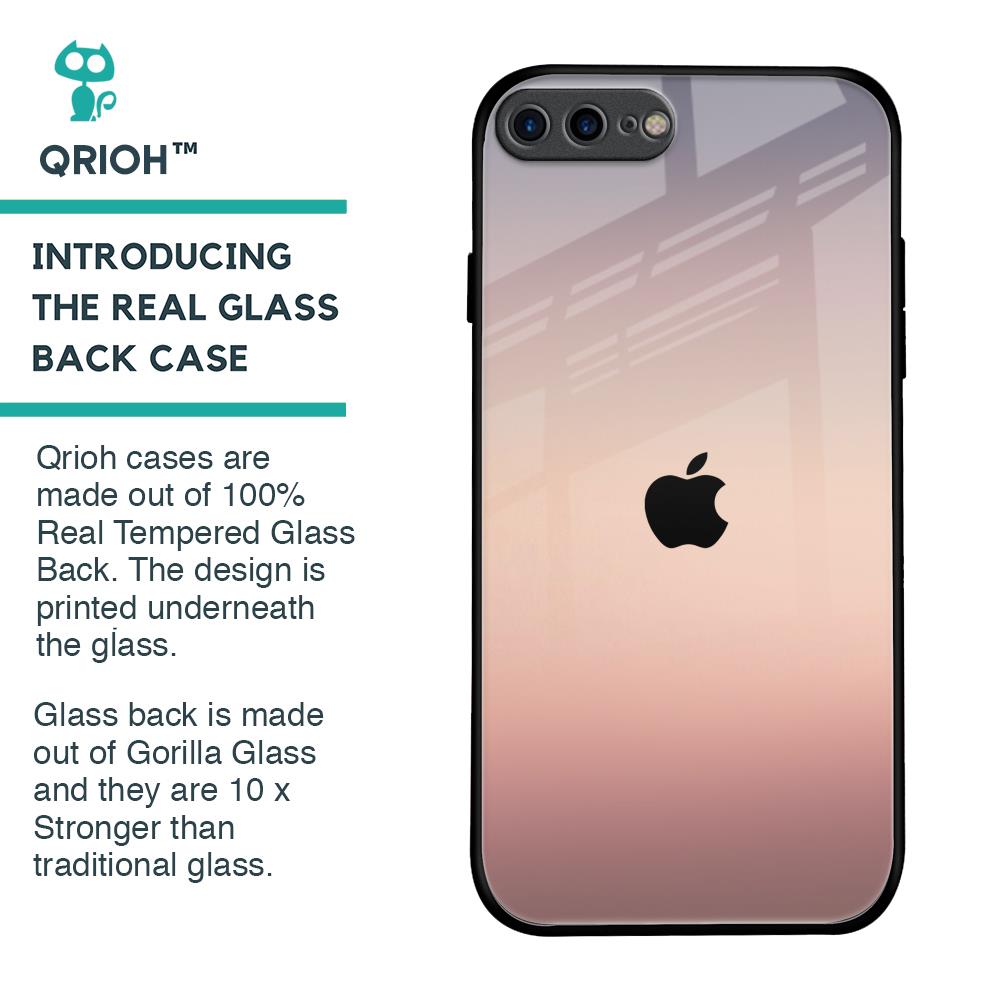 Golden Mauve Glass Case for iPhone 8 Plus