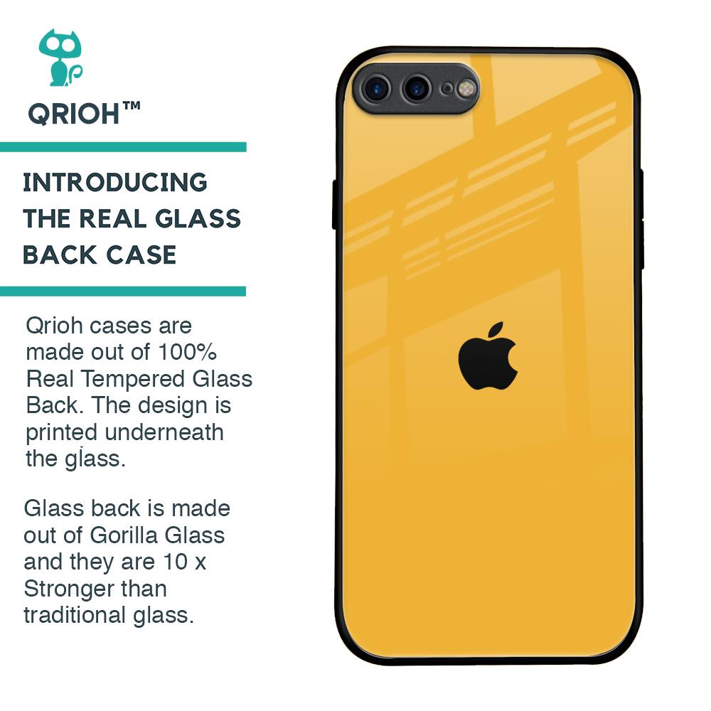 Fluorescent Yellow Glass case for iPhone 8 Plus