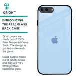 Pastel Sky Blue Glass Case for iPhone 8 Plus