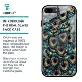 Peacock Feathers Glass case for iPhone 8 Plus